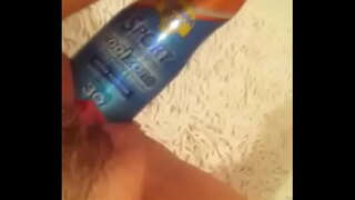 Speelgoed met suncream bottel