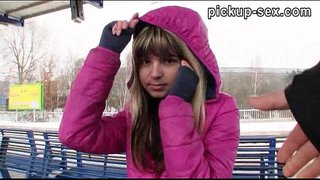 Tinuod nga amateur Eurobabe Gina si gerson gilansang sa usa ka tren