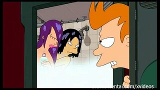 Futurama ਹੌਨਟਾਈ - ਸ਼ਾਵਰ ਨਾਲ ਤਿੰਨ ਨਾਲ