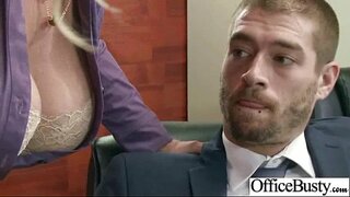 (Ева Нотти) Офисная духтар бо нињоии сиськами-дынями наслаждается вазнин ҷинсӣ дар дафтари mov-